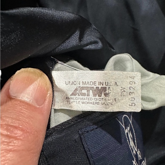 Kuppenheimer Made in USA Smoky Blue Plaid 100% Wool 2 Button Suit Jacket Sz 44L - Picture 11 of 15